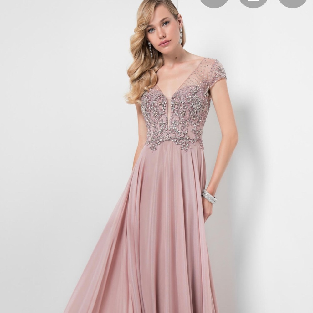 NWT Terani Couture Beaded Gown Size 14 #1711M3367